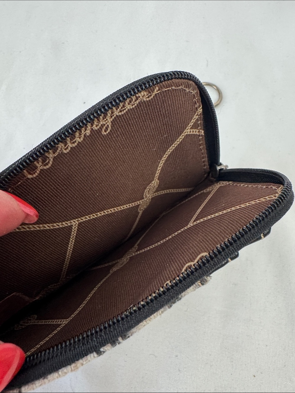 Wrangler Montana West Southwestern Mini Zip Card Case Wallet, Aztec, EUC - Picture 3 of 4